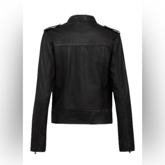 All Saints Klyn Leather Biker Jacket - Picture 5 of 11